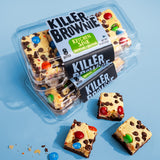 Image of two Killer Brownie 8 Bite Plastic containers containing Kitchen Sink Brownies